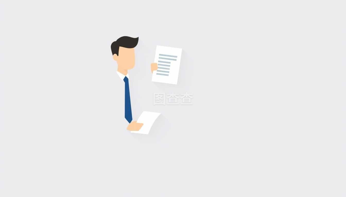 商務(wù)人士制作報(bào)表 圖標(biāo)符號、平面現(xiàn)代網(wǎng)頁設(shè)計(jì)與長陰影空間的全新方案